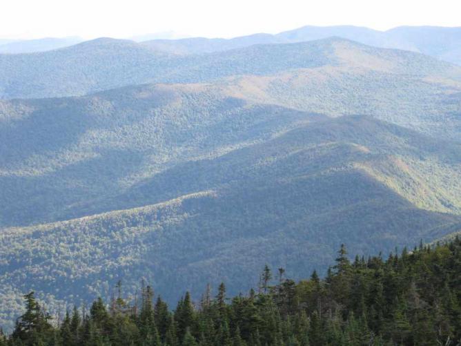 View from the top of Lincoln Mountain